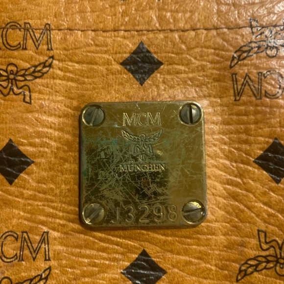 ‼️ SALE ‼️ MCM Vintage Visetos Leather Monogram Laptop Briefcase Tote Bag - Picture 6 of 11